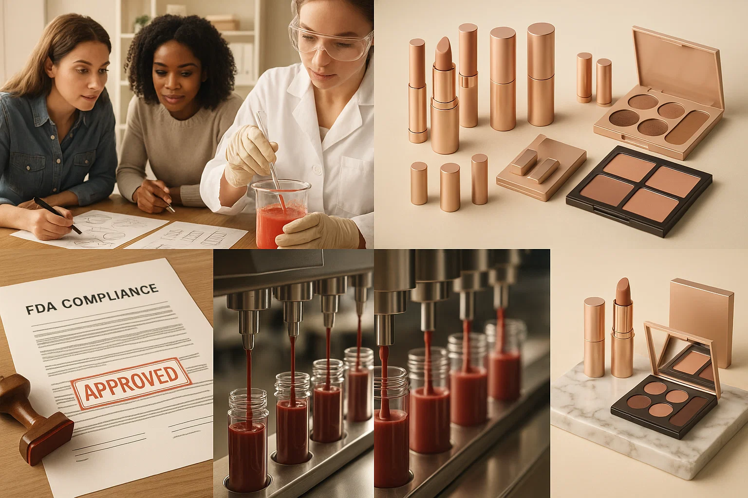 Cosmetic manufacturing process